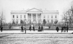Casa Blanca, fachada norte en 1866